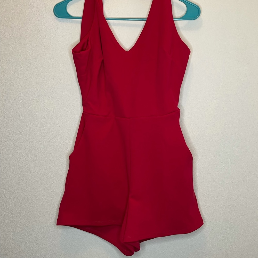 Sexy Red Romper
